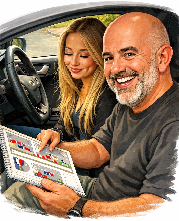 Phil conducting a driving lesson in Eastbourne